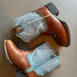 Ariat Brown and Tan Leather Boots